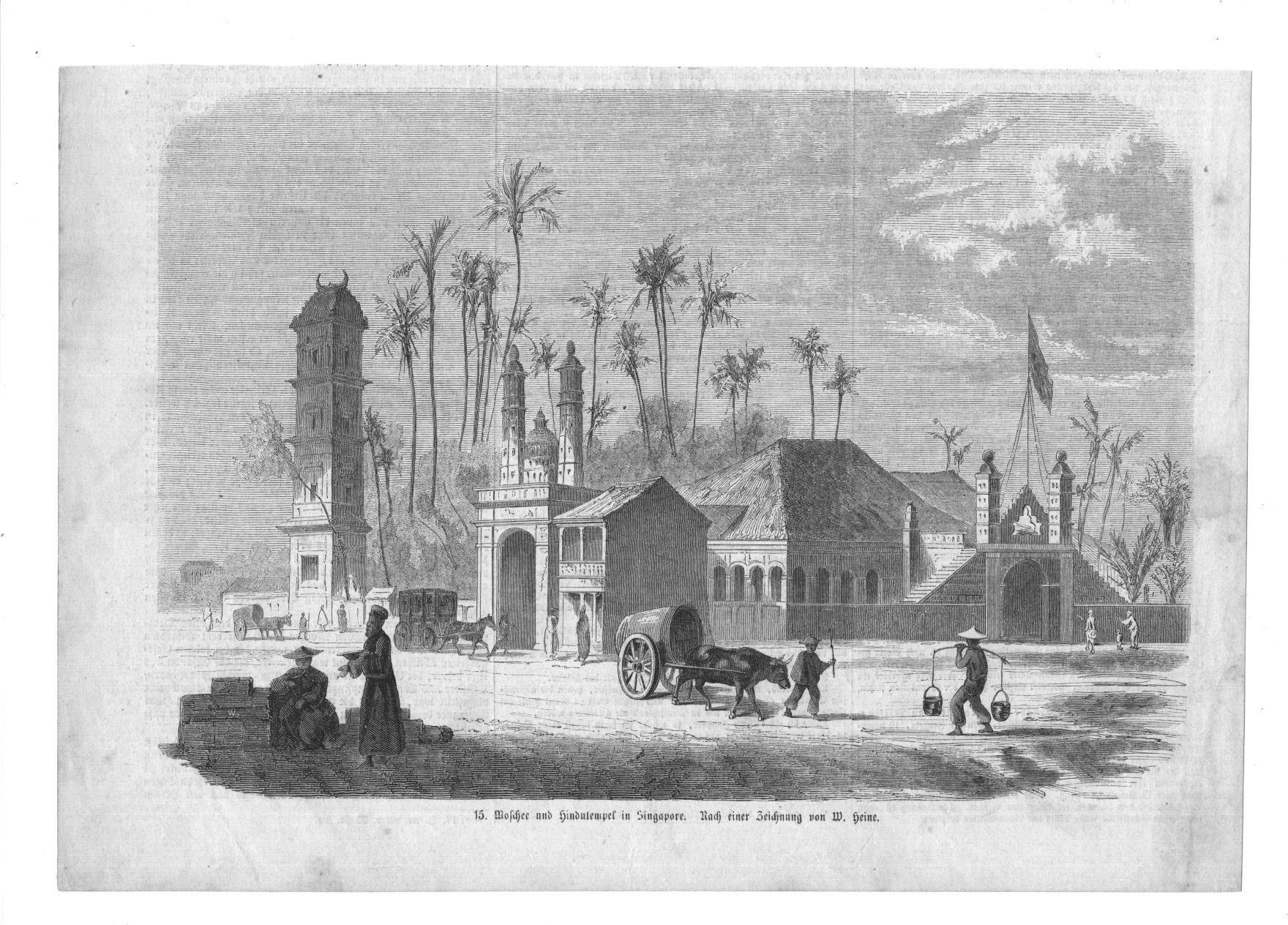 Historical illustration of Masjid Jamae
